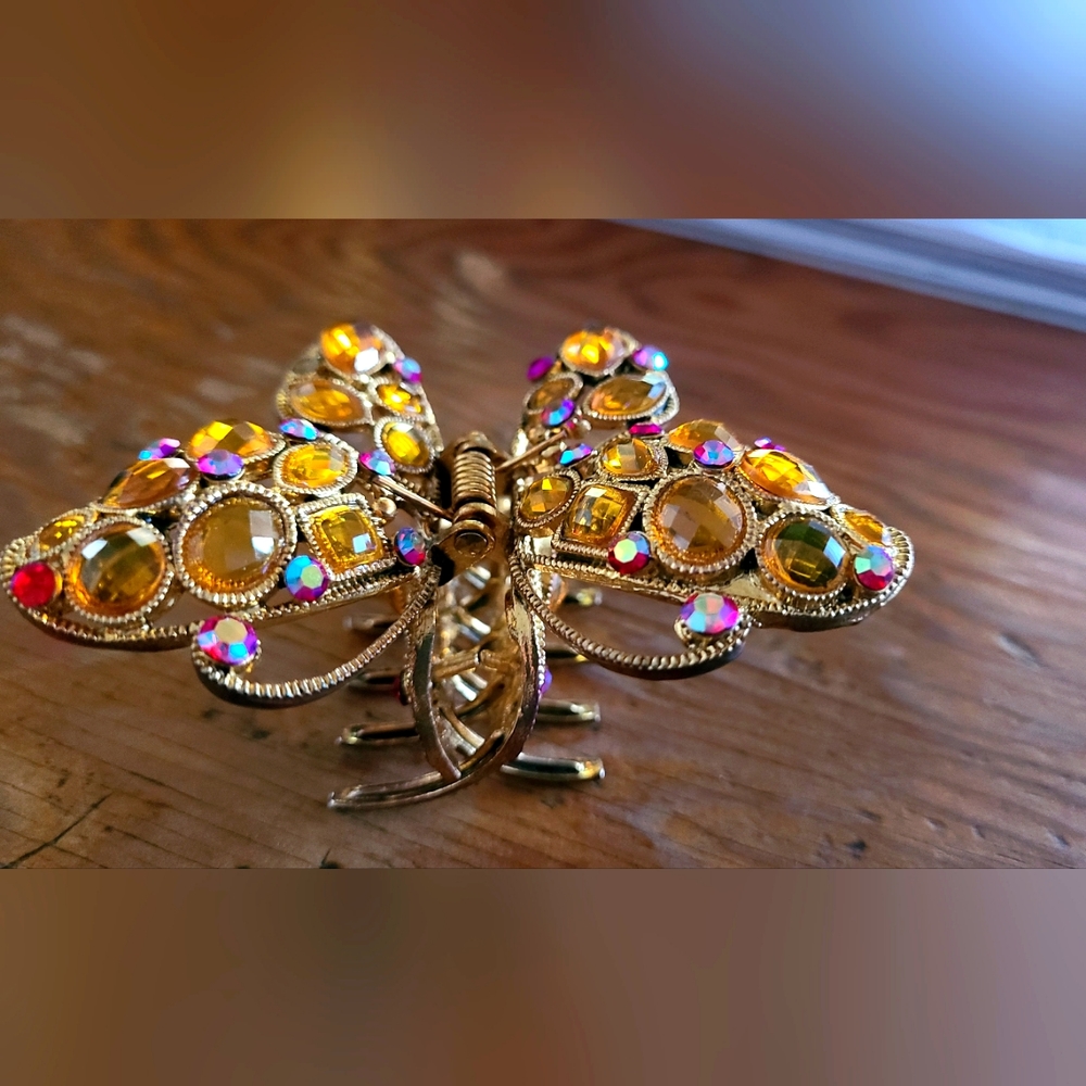 Butterfly gold hair clip Venezia italy